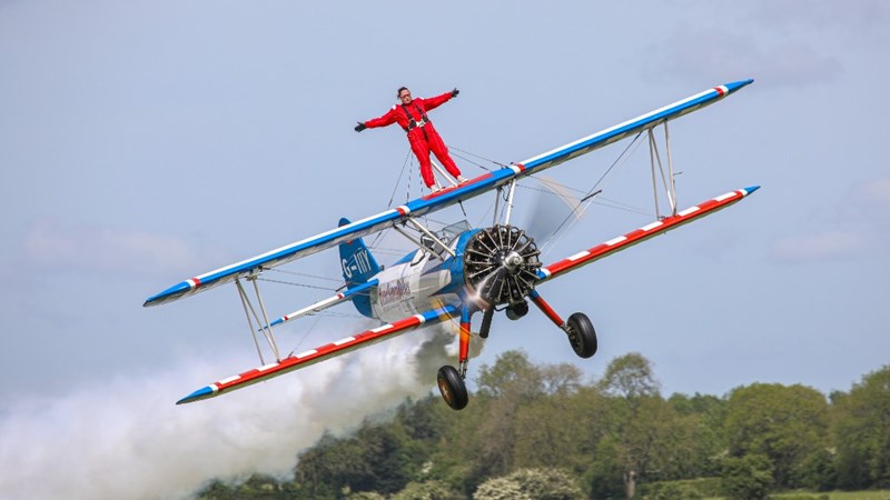 RAFA Wing walk for charity